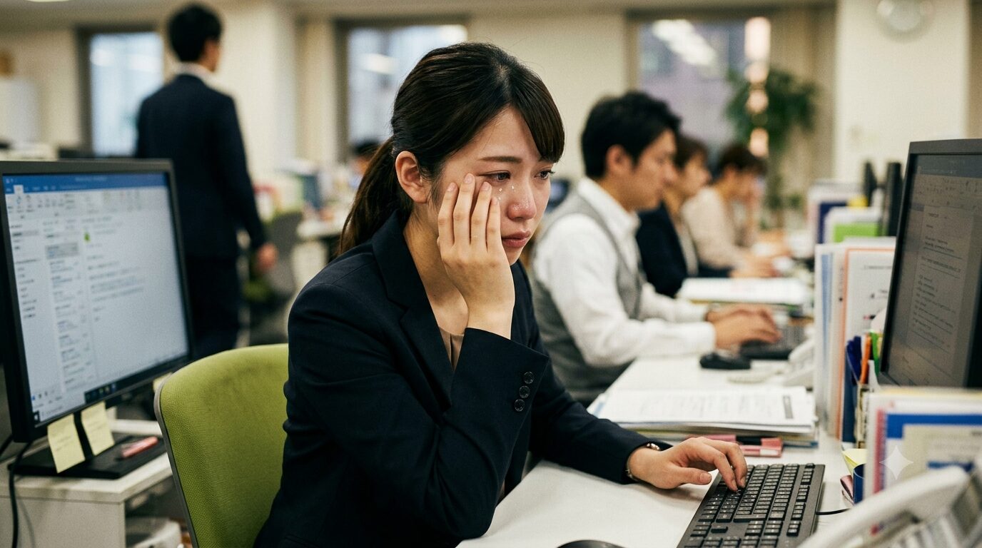 その涙は危険信号？職場で泣く人に共通する5つの特徴