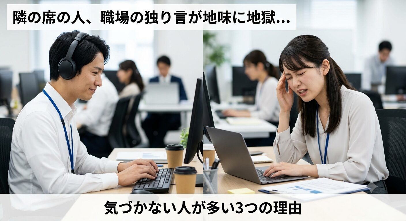 「職場の独り言が限界…7割が知らない対処法と意外な選択肢とは？」