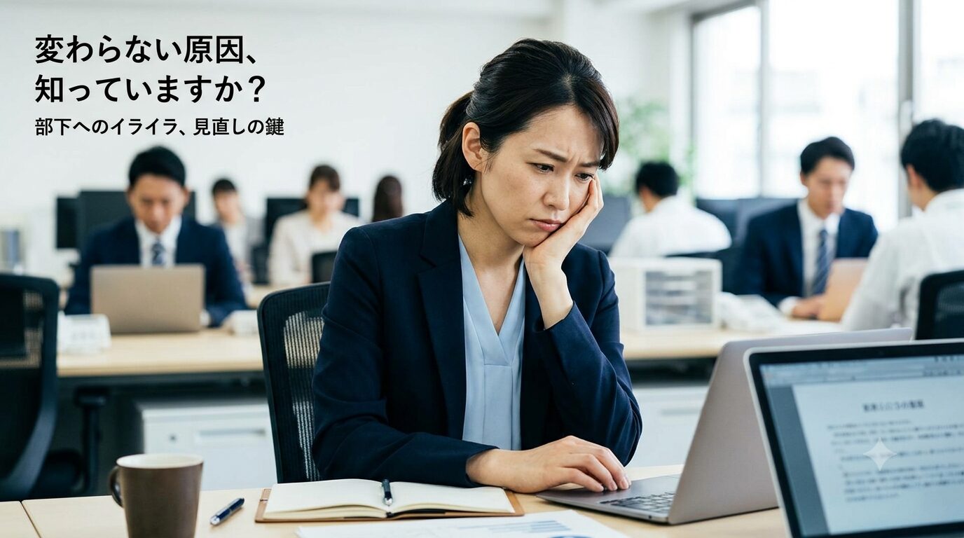 自分で考えない部下にイライラする人へ…変わらない本当の原因とは