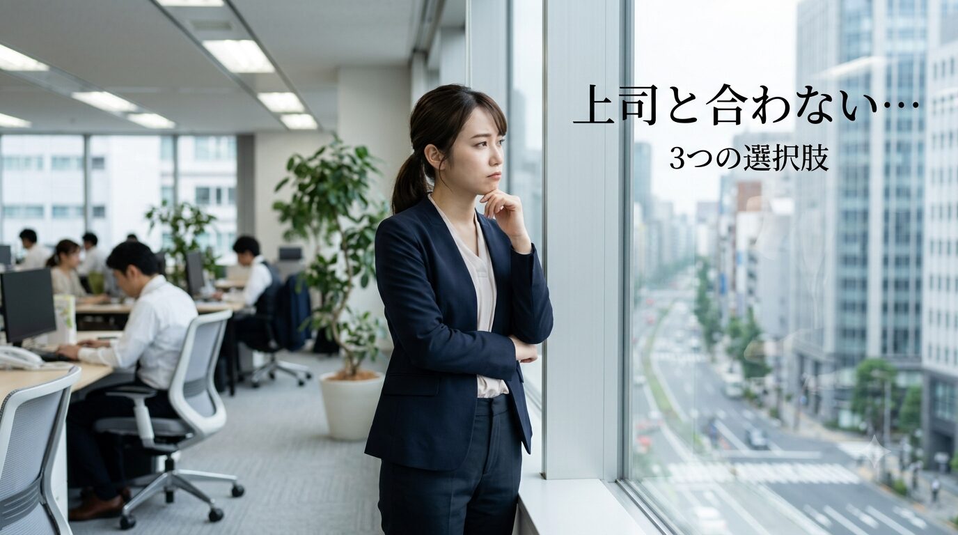 上司と合わず評価されない…腐る前に見直すべき3つの選択肢