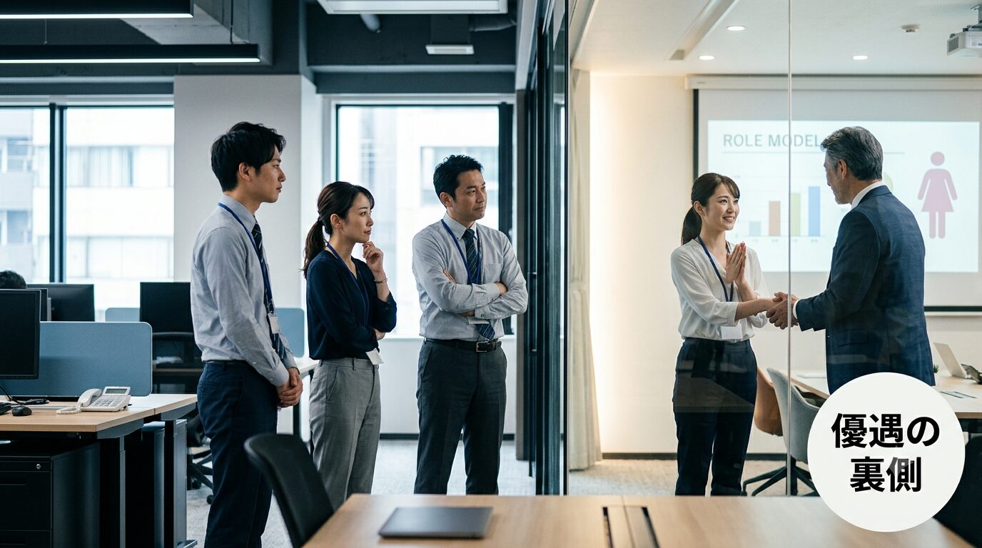 職場で特定女性だけ優遇なぜ？7割が知らない評価の裏側とは