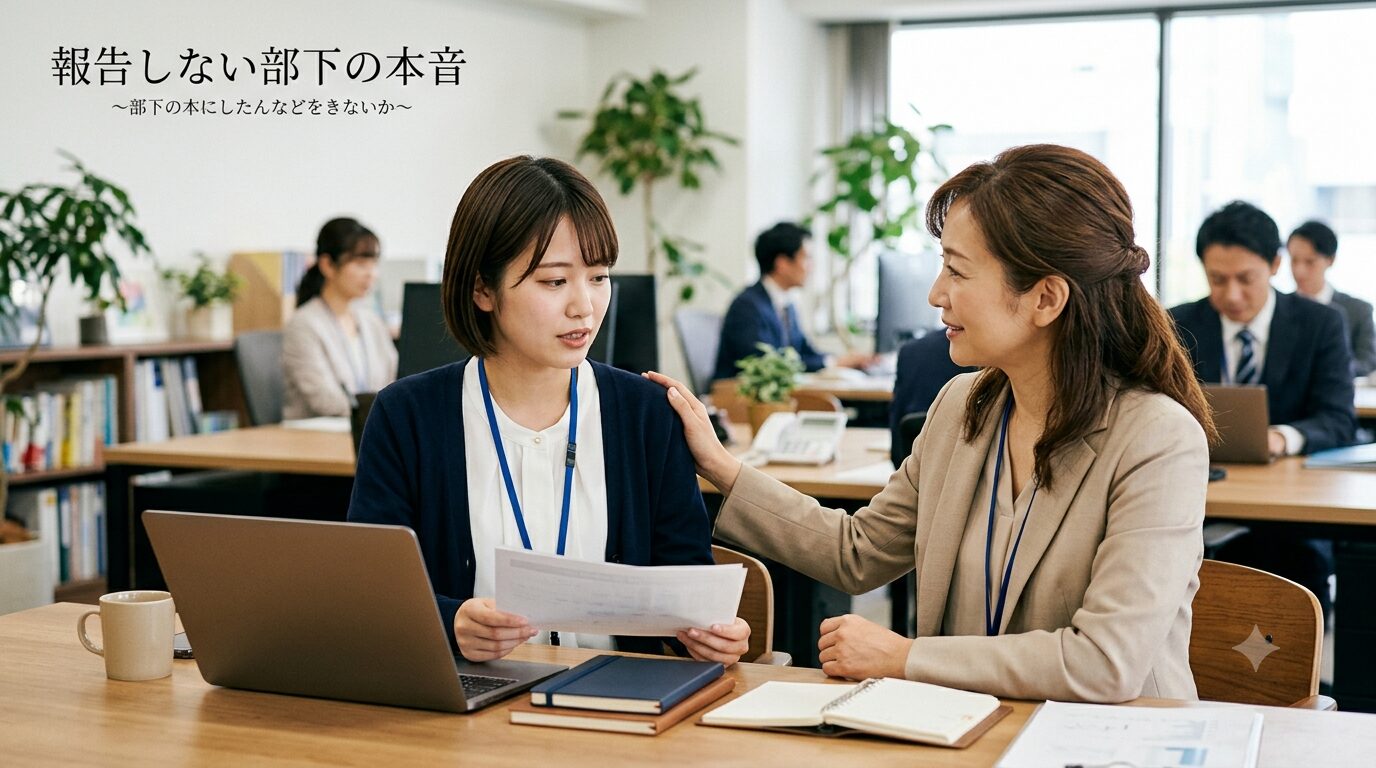 報告しない部下が変わらない理由とは？解決の鍵は意外な場所に